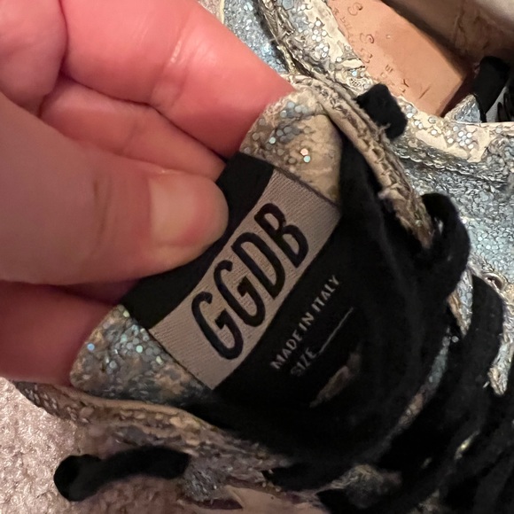 Golden Goose Kids Superstar Blue Glitter sneakers, Size 28 (10.5-11) - Picture 7 of 10
